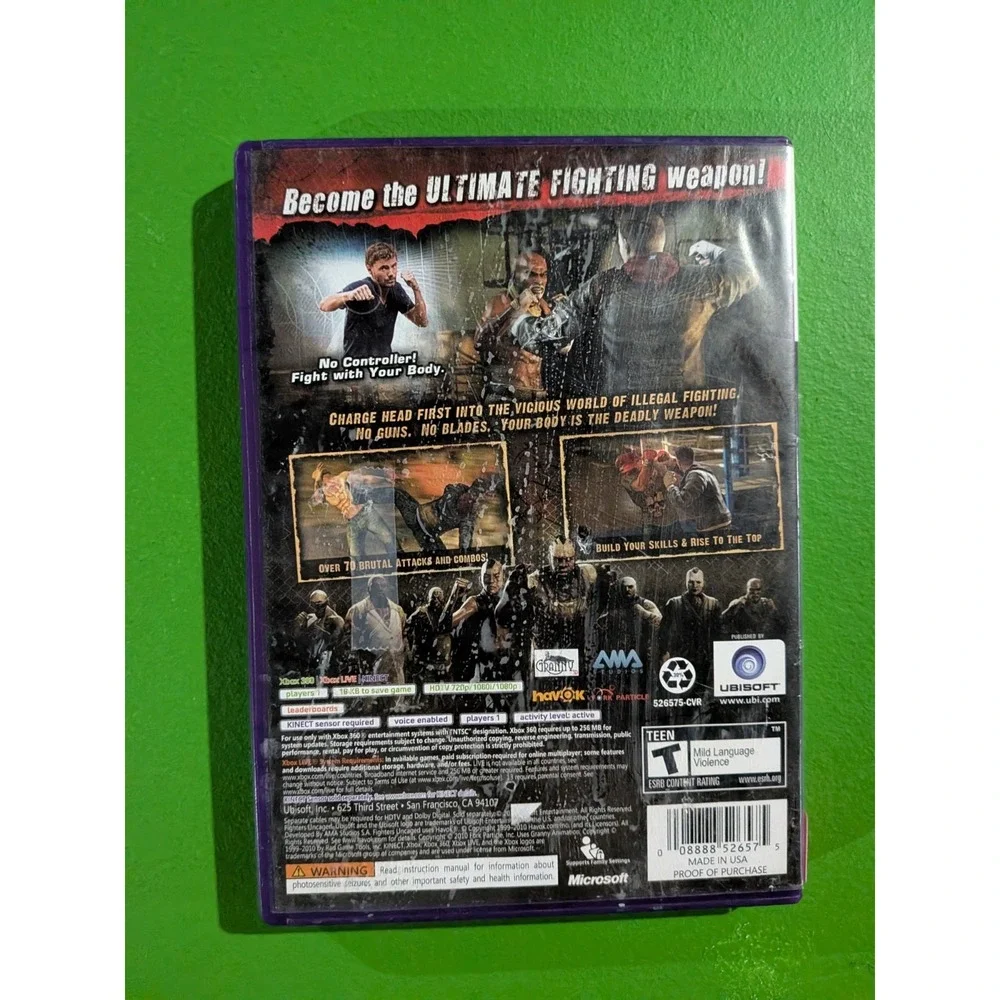 Fighters Uncaged (Microsoft Xbox 360, 2010) Complete‎ Video Game CIB